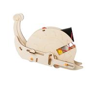 Outil éducatif physique drôle modèle escargot électrique en bois | Ensemble de main en bois pour activités manuelles et apprentissage de la physique, développement des compétences et projets