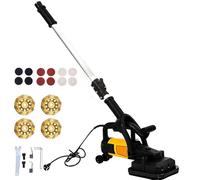 Outil électrique de meuleuse d'angle, rectifieuse de sol en béton 3800 W avec tige d'extension, avec 16 accessoires, réglage à 6 vitesses pour le surfaçage et le polissage de la pierre et du béton