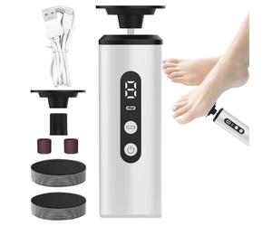 Outil électrique pour enlever les callosités des pieds - Appareil de pédicure rechargeable pour grattoir à talon, lime | ABS 13,6x4,1x4,1 cm USB avec vitesses réglables pour talons fissurés peau lisse