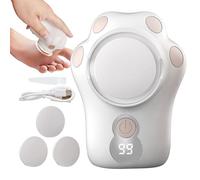 Outil électrique pour enlever les callosités, ponceuse de pédicure | Charge rapide de 2 heures avec guide de lumière LED pour femmes, hommes, adultes, personnes âgées