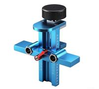 Outil en alliage d'aluminium pour l'installation de portes d'armoire avec fonctions de levage et de suspension intégrées