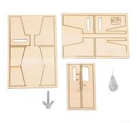 Outil en bois pour les constructeurs de maquettes de bateaux en bois pour configurer la distance du câble d'amarrage sur les cadres traditionnels de kit de voilier