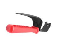 Outil en entrée pour le métal - coupeur de bord ergonomique à double face avec lame de poignée rouge | Usure - Retrogeur résistant à l'industrie, atelier, garage, do -it -yselfers, tuyaux, draps, alum