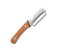 Outil Éplucheur De Cuisine - Trancheuse 2 En 1 Avec Manche En Bois, Éplucheur De Pommes De Terre, Ouvre-bouteille Intégré, Outil De Retrait De Peau Multifonctionnel Durable | Ergonomie