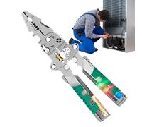 Outil Ergonomique 18-en-1 Pour Torsion De Câbles Électriques - Outil Multifonction Isolé | Avec Testeur De Tension Pour Électriciens - Рour Dénuder, Couper, Sertir Installations Et Réparations Électr