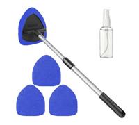 Outil extensible de nettoyage de pare-brise, outil de nettoyage de fenêtre de voiture,Outil de nettoyage de pare-brise avec vaporisateur - Kit de lavage pour produits pour p