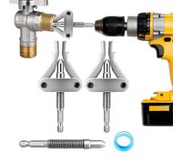 Outil Extracteur Filetage Ensemble Retire-Vis Vanne PVC pour Perceuse | Extracteur mamelon tuyau Pour Cuisine Salle de Bain Maison Garage Atelier Chantier Construction Évier Robinet
