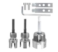 Outil Filetage Tuyaux et Kit d'Extracteurs Boulons Cassés, Outil de Filetage Interne et Externe Intégré pour Tubes PVC/Plastique de 1/2", 3/4" 1" Compatible avec Perceuses Électriques