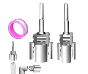 Outil fileté en PVC 1/2 3/4" Filière pour filetage intérieur et extérieur | Kit de coupe de filetage de tuyau, foret électrique, tuyau à bois, pour bricolage, réparation de tuyau d'eau, maison, jardin