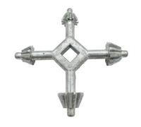 Outil fonctionnel à quatre têtes portable 4 en 1 avec têtes Kirsite pour un usage quotidien Zinc robuste