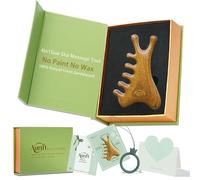 Outil Gua Sha 4 en 1 pour le visage et le corps, bois de santal vert naturel, drainage lymphatique, levage de la mâchoire et sculpter le nez, peigne de massage de la tête pour soulager le stress