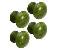 Outil Gua Sha aux Champignons en Jade Vert, Lot de 4 Pièces