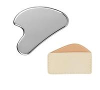 Outil Gua Sha en acier inoxydable | Grattoir manuel avec bord lisse et épais