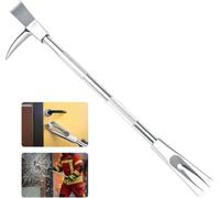 Outil Halligan en acier forgé avec poignée antidérapante (24/30/36/42 po) | Outil Halligan en acier au carbone forgé et traité thermiquement ; construction monobloc galvanisée résistante à la corrosion