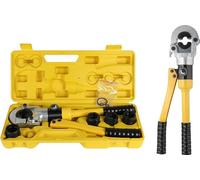 Outil hydraulique de sertissage de tubes Pex, tête pivotante à 360 degrés, entrée d'huile à deux niveaux