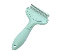 Outil incurvé de toilettage de massage - Chien Comb | Brosse longue longue et épaisse avec texture mate de poignée et de finition visuelle pour chaton, activité de voyage de refuge pour chambre à