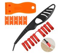 Outil Joint Silicone, Spatule Joint Silicone 9 en 1 avec Spatule en Plastique, Lisseur Joint Silicone Polyvalent, Outil de Calfeutrage pour Fenêtres et Portes Cuisine Salle de Bain