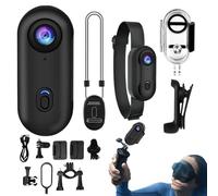 Outil Magnétique Compact Rotatif 360° pour Sports Extrêmes - Caméra Action Pouce | Caméra-Collier Portable, Moto, Vlog, Randonnée, Plongée et Activités Nautiques | Clarté Vidéo Exceptionnelle
