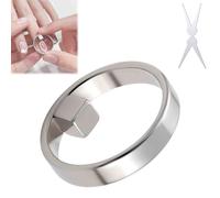 Outil magnétique pour ongles - Motif œil de chat rond - Outil magnétique solide et réutilisable pour nail art - Mini anneau rond - Aimants magnétiques puissants - Outil d'art d'ongles pour la maison