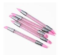 Outil Manucure en Silicone - Stylo de Gravure Double Embout pour Ongles,Outil de Manucure avec Contrôle Confortable pour Voyage, Déplacements Professionnels et