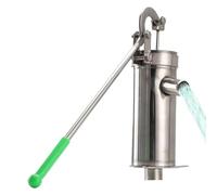 Outil manuel d' d'eau de puits en acier inoxydable : pompe à pichet manuelle profonde, vérin de pression | Levier ergonomique résistant antirouille, arrosage agricole pour étang