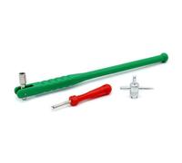 Outil manuel d ' entretien des pneus, Green pole3piece | Extracteur de Service d ' installation de retrait de tiges de vannes avec commande de tête décalée, entretien des