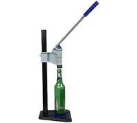 Outil manuel de capsuleuse de bouteille de qualité commerciale - Boucheuse d'établi en métal robuste pour brassage à la maison/fabrication de vin, scelleuse de bouteille facile à action avec pince