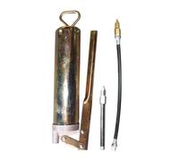Outil manuel de pompe à graisse - Distributeur de lubrification industrielle avec tuyau flexible, kit de graissage en métal robuste pour l'entretien des véhicules, les machines agricoles, les équipeme