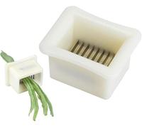 Outil manuel pour haricots verts - Coupe-légumes verts - Coupe-légumes - Outil de coupe de haricots - Outil de déchiqueteuse long - Gadgets de cuisine (1 pièce)