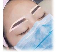 Outil manuel semi-permanent de tatouage de sourcil d'autocollant auxiliaire jetable, pochoir de toilettage de sourcils, modèles de façonnage de sourcil