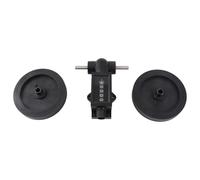 Outil mécanique de mesure de longueur à cinq chiffres, roue compteur à roulement pour textiles, films plastiques et cuir, compteur de 0 à 9999,9 pouces/yards avec fonction de réini