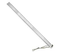 Outil Mesure D'échelle Double Côté Règle Métrique En Acier Inoxydable Bords Droites 50cm Pour L'ingénierie, L'école, Le Bureau, L'architecte Le Dessin