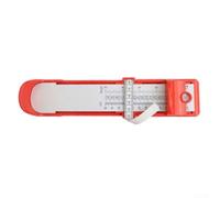 Outil Mesure Pied 300mm pour Taille Exacte | Plastique ABS , échelle claire 80-200mm, pour idéal pour adultes, évite les erreurs de taille(red)