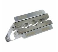 VAR Paire de mors professionnelle pour axes et pédales 9-10-12 mm Argenté