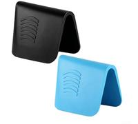Outil multi-angle pour joints de carrelage, applicateur de calfeutrage en caoutchouc haute résilience pour une étanchéité et un lissage précis, 2 pièces (bleu et noir)