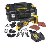 DeWalt Multi-cutter DCS355D2 – Sans fil 18V 2Ah Li‑Ion, 32 accessoires, Coffret T-STAK