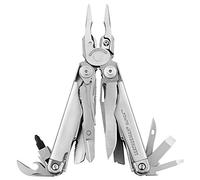 Outil multi-outils Leatherman SURGE en acier inoxydable LTG 830165 avec pince, outil de sertissage, coupe-fil, ciseaux, scie, lime, tournevis, règle, lame à dénuder et étui