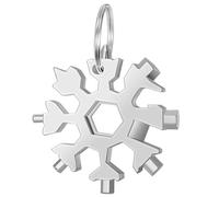 Outil multifonction 18-en-1 Snowflake Silver - INF - Embout 6 pans - Acier inoxydable