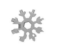Outil multifonction 18 en 1, tournevis, clé à flocon de neige, outil de survie for camping en plein air EDC, outil à main(White)