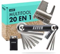 Outil Multifonction 20 En 1-Outil Multifonction Pour Vélo En Acier Inoxydable/Aluminium-Mini Outil De Vélo Pliable Avec De Nombreuses Fonctions-Outil Pratique Pour Vélo En Noir