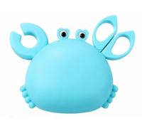 Outil multifonction 3 en 1 en forme de crabe en acier inoxydable, mini ciseaux, décapsuleur, porte-clés pour la maison, les voyages, l'extérieur, bleu
