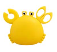 Outil multifonction 3 en 1 en forme de crabe en acier inoxydable, mini ciseaux, décapsuleur, porte-clés pour la maison, les voyages, l'extérieur, jaune
