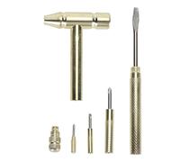 Outil Multifonction 6 en 1, Mini Marteau avec Tournevis, Acier au Carbone, Design Portable pour Bricolage et Réparations