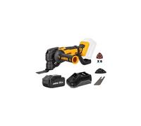 Outil multifonction Batterie Lithium 2Ah 20V 6 vitesses variables Poncer Couper Gratter Scier 11 Accessoires + Chargeur