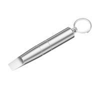 Outil multifonction compact en métal avec brosse ouvre-paquet et éjecteur de téléphone pour un confort quotidien Outil utilitaire efficace avec brosse ouvre-paquet intégrée et éjecteur de téléphone en