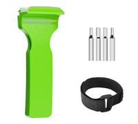 Outil multifonction de levier de pneu de vélo avec 4 embouts de vis hexagonaux pour enlever les pneus de vélo et valve AV dégonflage des pneus, convient pour l'entretien des valves américaines (vert)