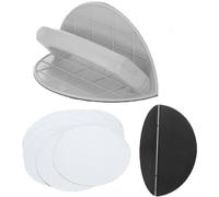 Outil multifonction de ponçage d'angle semi-circulaire, grain 180, 240, 320, auto-adhésif, convient pour le ponçage de surfaces inclinées et de coins (320)