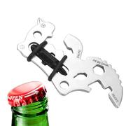 Outil multifonction de portefeuille,Outils multifonctions de portefeuille | Ouvre-bière en acier inoxydable | Gadget utilitaire, outil 14 en 1, équipement de camping polyvalent pour les réparations, l
