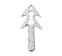 Outil multifonction d'extérieur 8 en 1 avec tournevis, règle et clé à molette, outil d'aide pratique, équipement de survie stable pour femmes et hommes