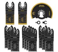 Outil Multifonction Lame de Scie Oscillante, 13pcs Lame Outil Multifonction Oscillants Universelle Accessoires Kit Compatible pour Plastique, Bois, Métal, Fein, Dremel, Bosch, Makita, Dewalt